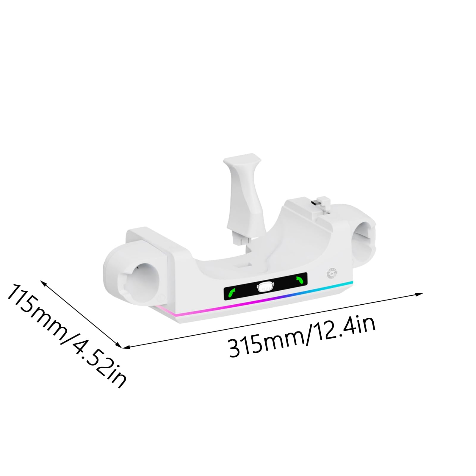 Base di ricarica per occhiali di realtà virtuale 3S e supporto di ricarica per controller con piedini antiscivolo resistenti per stabilità