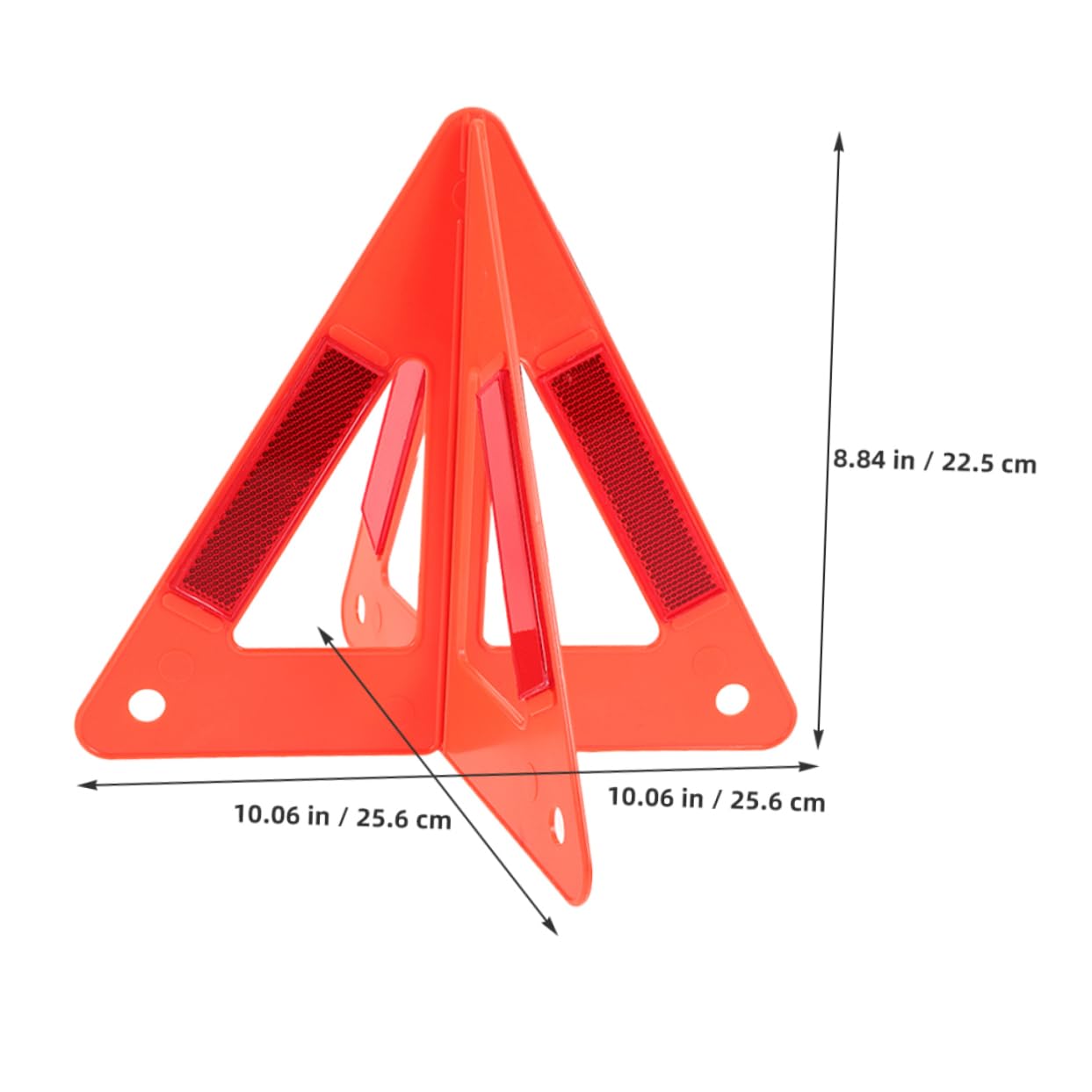 GLEAVI Segnale di Avvertimento per Auto Triangolo di Segnalazione Segnali di Avvertimento Triangolari Triangolo di Emergenza Triangoli per Camion Rosso Plastica