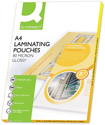 Preisvergleich Produktbild Q-Connect KF04114 Heißlaminier-Folientasche, A4
