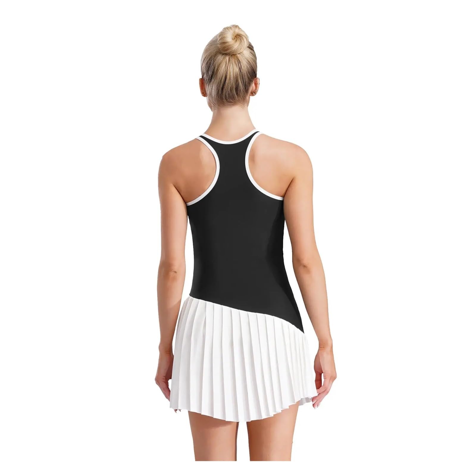 Vestido Deportivo Vestidos Deportivos de Tenis y Golf for Mujer, sin Mangas, Plisados, Ropa Deportiva for Adultos Vestido Padel Mujer(Green,L)