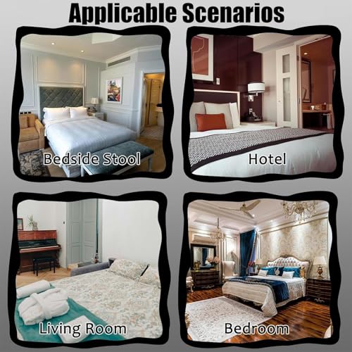 Bufanda de cama de hotel de lujo de tejido cómodo y alta resistencia para hogar 4