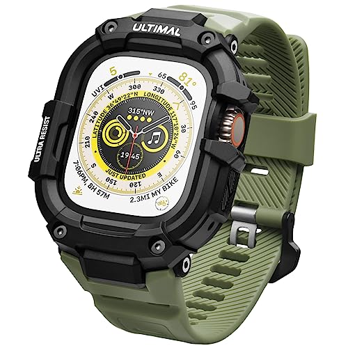 ULTIMAL Case with Band Compatible with Apple Watch Straps Ultra 3/ Ultra 2/ Ultra 49mm