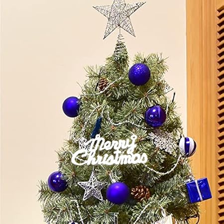 Amazon クリスマスツリー 180cm Blue 高密度 オーナメント付き 電飾 Ledイルミネーション Christmas Tree 北欧 玄関 Xmastree180cmblue クリスマスツリー おもちゃ