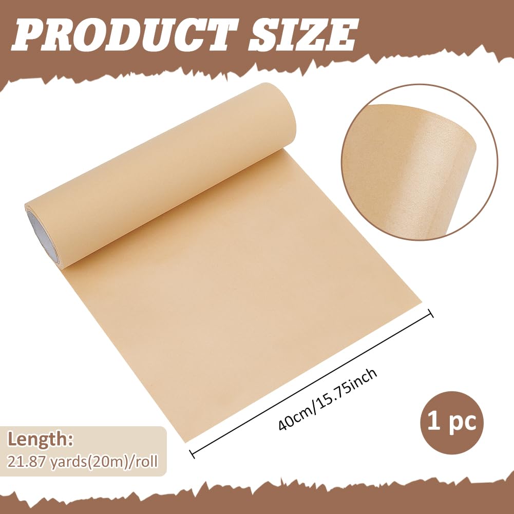 BENECREAT 20mx40cm VCI beschichtete Papierrolle, BurlyWood Korrosionsschutzpapier Kraftpapier für industriellen Metallschutz Rostschutz Werkstattgebrauch