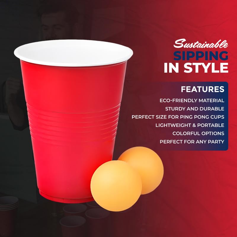 Selibration (Set of 50pcs Pink Game Pong Glassess Plastic Reusable Colourful Cups with Balls Perfect for Bachelors, Bachelorette Party, Cocktail Party, Strong Reusable Glass | 4 Balls Included 1