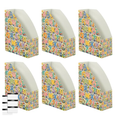 Emelivor Alphabet Desk Paper Organizer Storage Holder Racks for Office