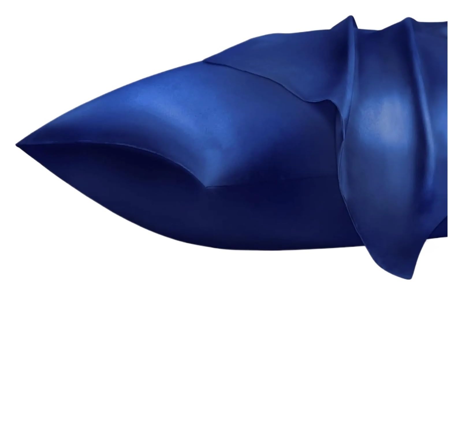 LYXYGMV 1/2PCS Satin Silk Pillowcase For Skin And Hair Soft And Breathable For the Bedroom(Blue,2Pcs 20x26in)