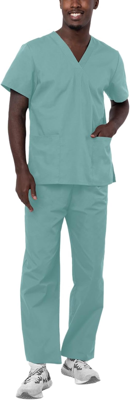 Adar Universal Unisex Scrubs - Unisex Drawstring Scrub Set