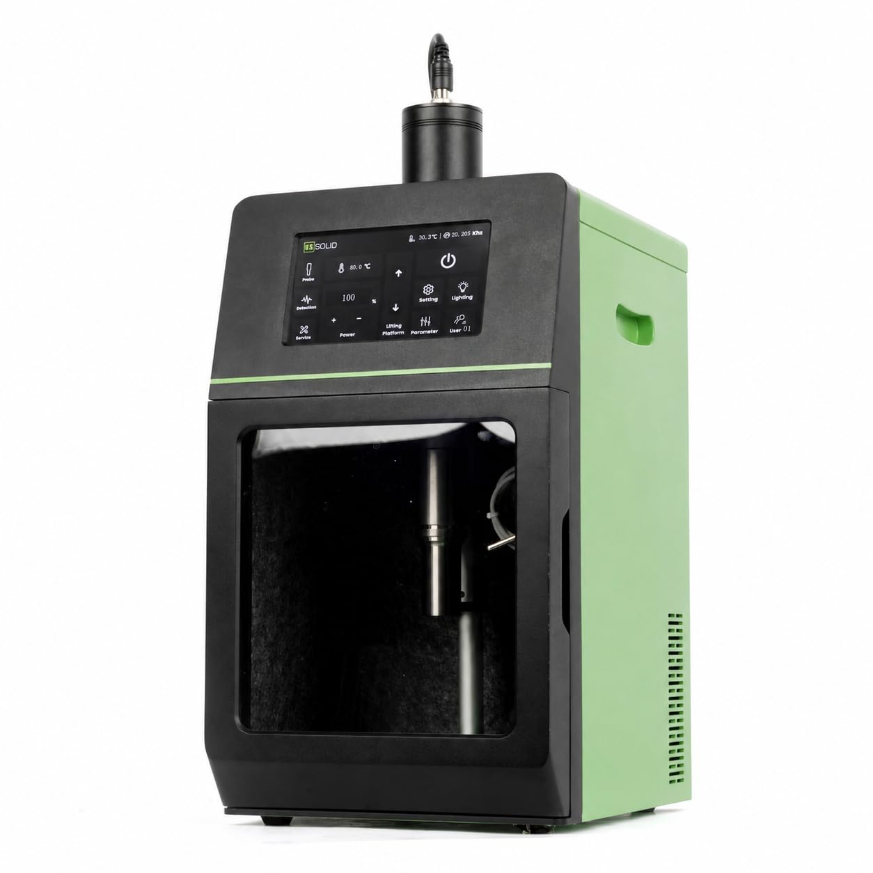 U.S. Solid 500 W Ultrasonic Homogenizer with Electric Lift and LED