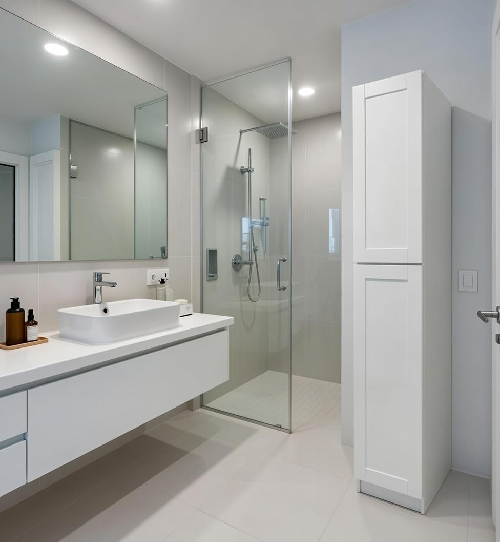 White Shaker Cabinet Pantry
