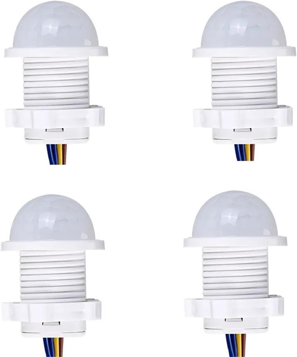 1-4PCS Mini PIR Motion Sensor Light Switch AC 110V- 240V Human Body Infrared Detector Auto On Off for Home No Adjustable Delay(1pc)