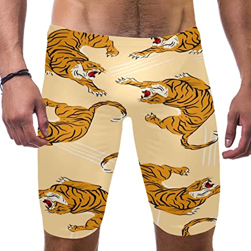 Bañador de tigre multicolor retro para tus días de piscina y playa este verano