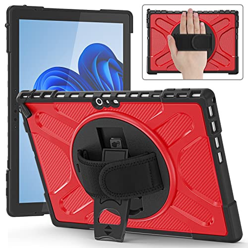Coque Surface Pro antichoc rouge protégeant votre écran des chutes et compatible avec Type Cover