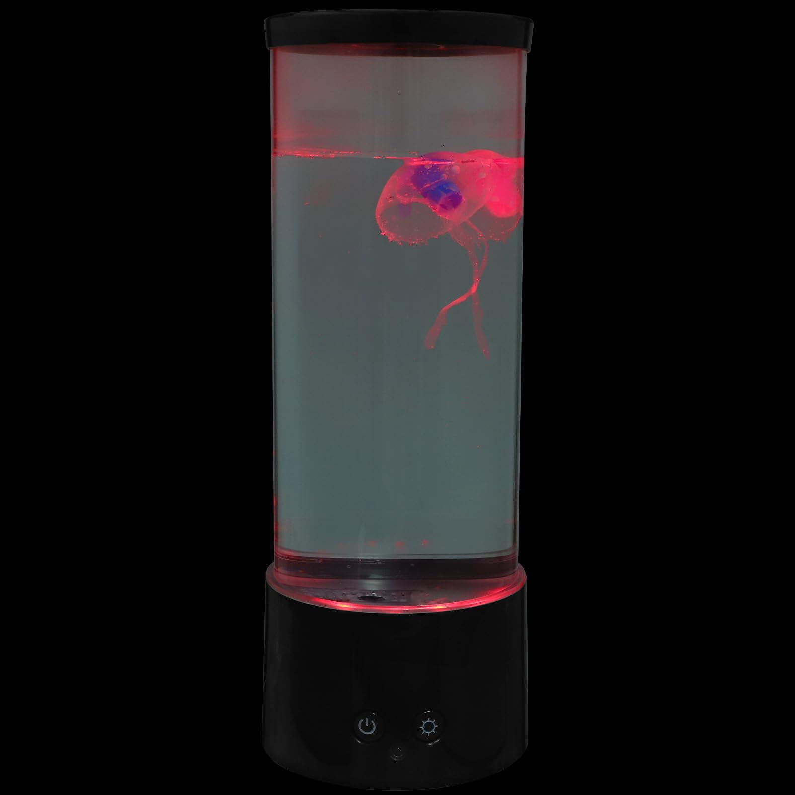 MAGICLULU Lampe de Nuit LED Méduse Télécommande, Éclairage D'ambiance et Aide au Sommeil, Matériau Abs, pour Table de Chevet ou Bureau, Couleur Noire
