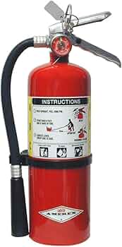 Amerex B500 ABC Dry Chemical Fire Extinguisher 2A-10 BC Rated, 5 lb.
