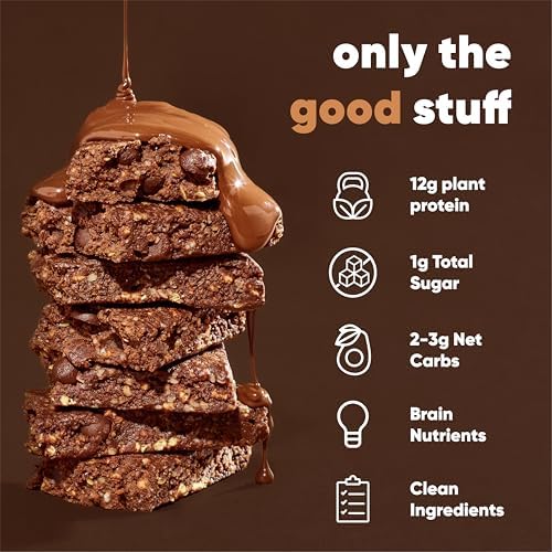 IQBAR Clean Plant Protein Bars - Bar Sampler - 7 Count - Keto, Vegan, High Fiber, Gluten and Dairy Free, Low Sugar Snack - Brain and Body Nutrients for Focus, Energy, Meal Replacement - 2