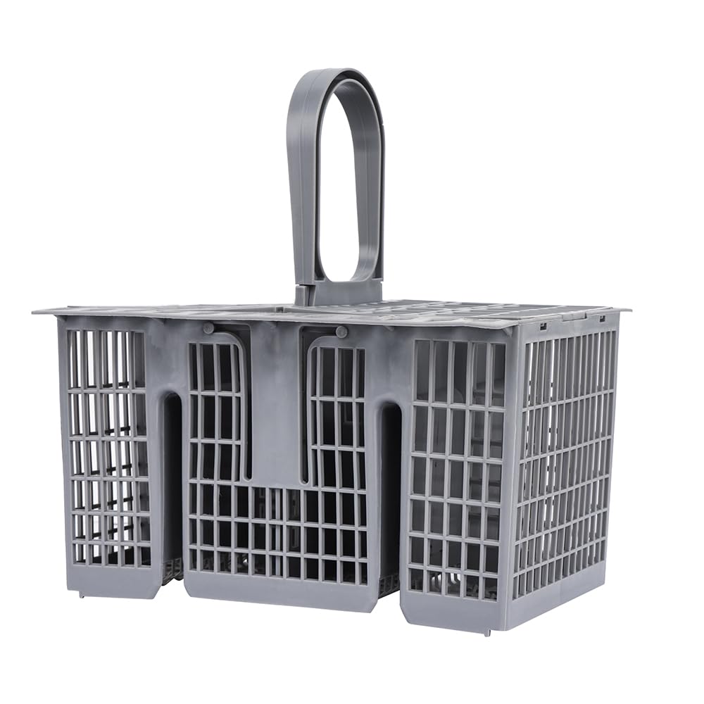 Cesta de repuesto Cubiertos Lavavajillas para Hotpoint 99673-8729, C00257140, C00386607 BF41, BF50B, BF50W,BLT64A (Gris)