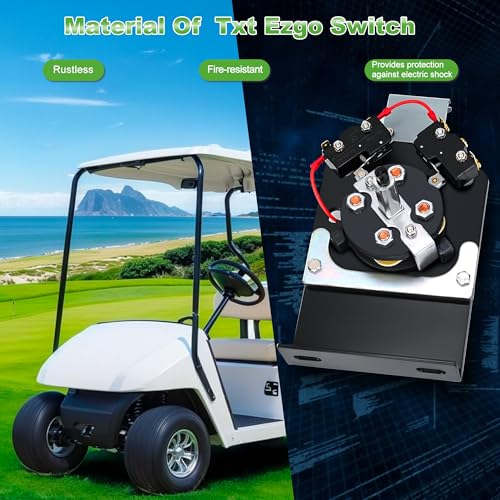 Image of 10L0L Forward Reverse Switch Assembly for EZGO TXT 1994-up Golf Cart, OEM# 73036G01 70578G01 70578G02 73036-G01 70578-G01 70578-G02 Black