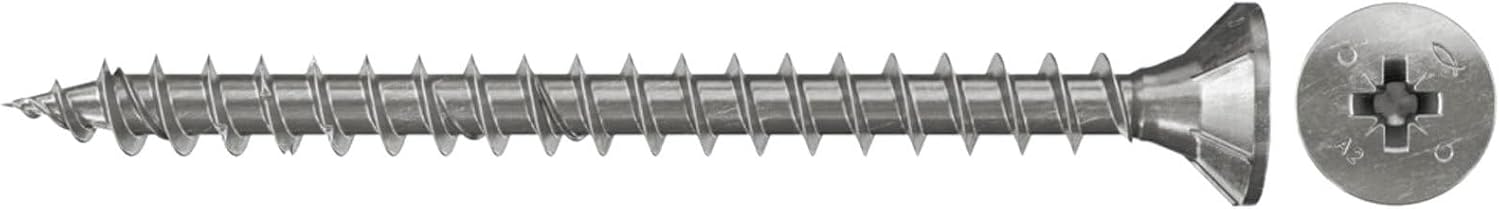 Fischer Power-Fast 3 x 30 Countersunk A2 VG PZ 657140