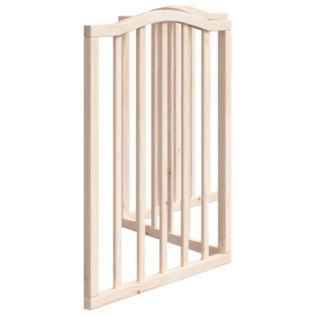 Puerta plegable para perros de madera de álamo de 3 piezas, 150 cm, independiente y compacta, valla segura para mascotas para interior y exterior, ideal para entrenamiento de cachorros y