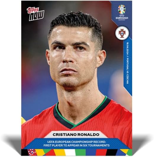 2024 Topps Now UEFA Euro Cup Cristiano Ronaldo #015 Soccer Card
