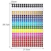Boao 4940 Pieces Colored Round Dot Stickers Labels Rainbow Colors Circle Dot Labels, Neon Colors for Students, Classroom, Papers, Market(Neon Color,0.4 Inch)