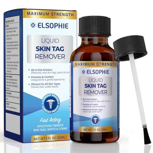 Fast-Acting Skin Tag Remover Freeze Off: Maximum Strength Skin Tag Removal Freeze Away for Men and Women - Plantar Wart Genital Wart Corns Calluses 1 oz