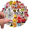 Amazon.com: 52 PCS Cartoon Firefighter Stickers for Kids,Teens Fireman ...