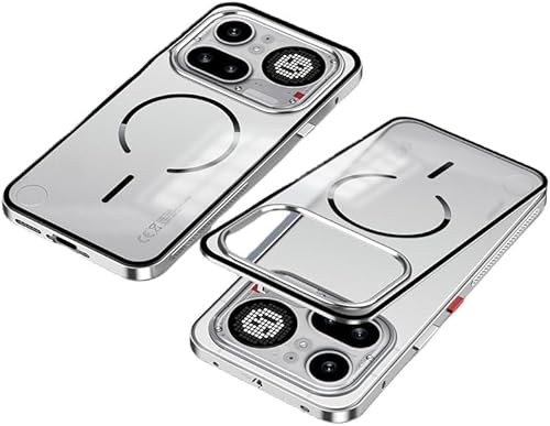 �ySuersty�zNothing Phone (4a) pro�p�o���p�[ �A���~ ������ �P�[�X �N���A�w�ʃJ�o�[�t�� ���̓����O �S�ʕی� ���^�������J�o�[ (�V���o�[)