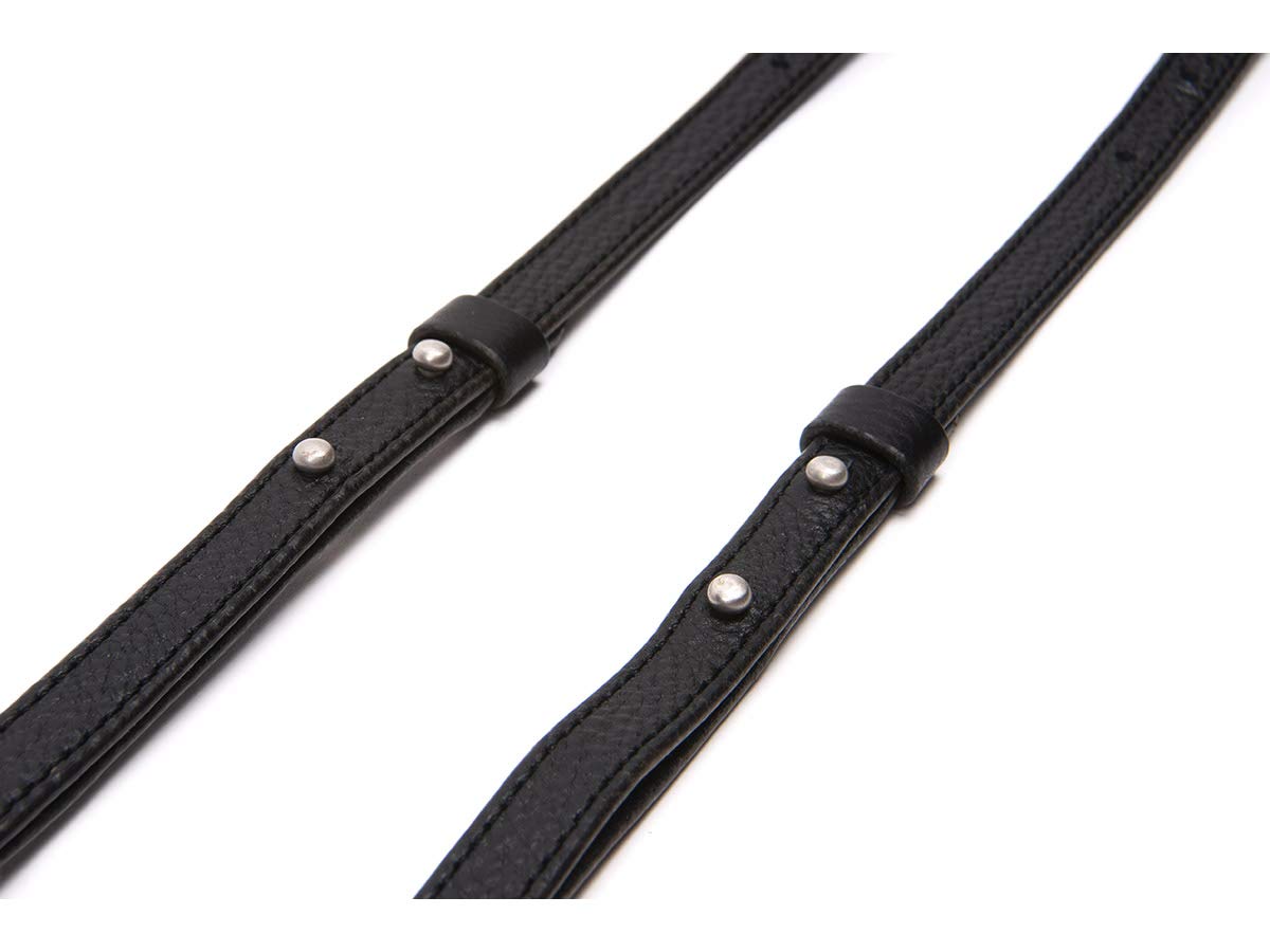 Artisan & Artist – ACAM-284 - Kameragurt – verstellbar – italienisches Leder – schwarz