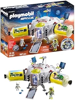 Playmobil Space 9487 宇宙セット PLAYMOBIL Space 9487 Station of Mars, Ages 6 : Amazon.ie: Toys & Games