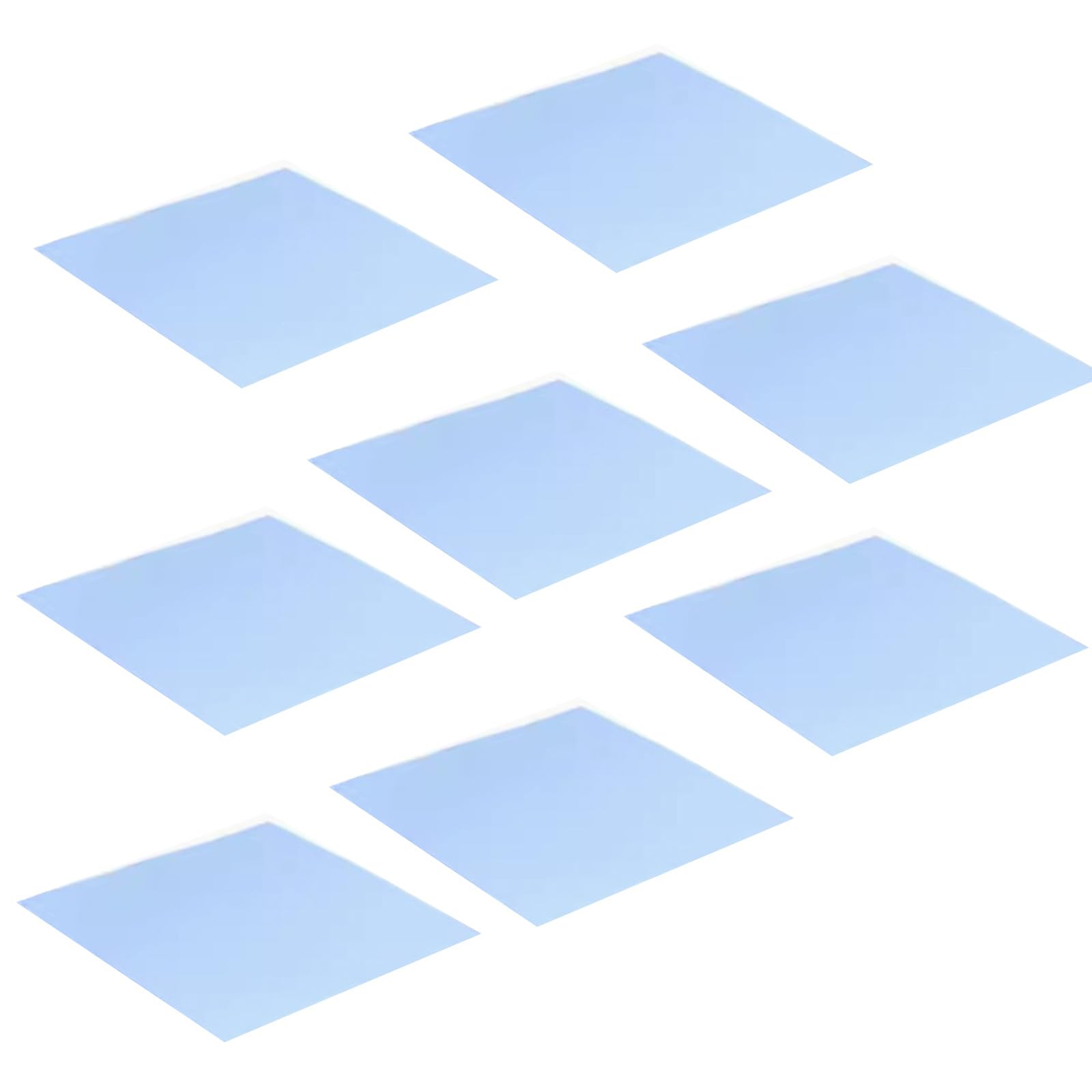 Almohadilla de aislamiento térmico de silicona personalizable, 100 x 100 mm, varios grosores para disipación de calor de CPU, alfombrillas térmicas de silicona suave