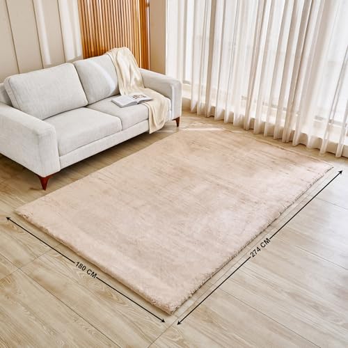 Image of Home Centre Quartz Snugfur Carpet - 274x180cm