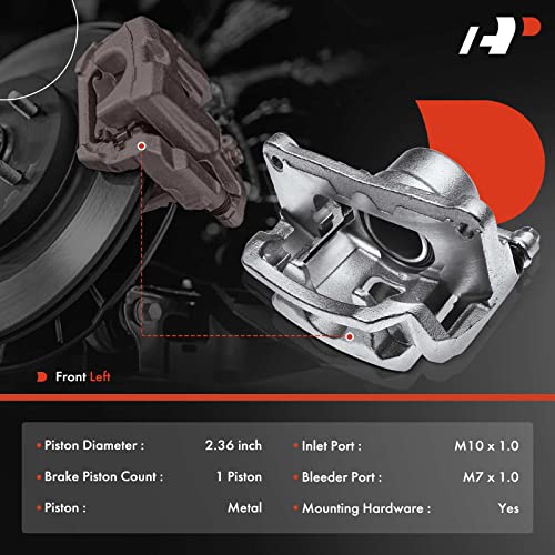 A-Premium Disc Brake Caliper Assembly with Bracket Compatible with Select Lexus Models - RX300 2002-2003, V6 3.0L - Front Left Driver Side by A-Premium - Image 2
