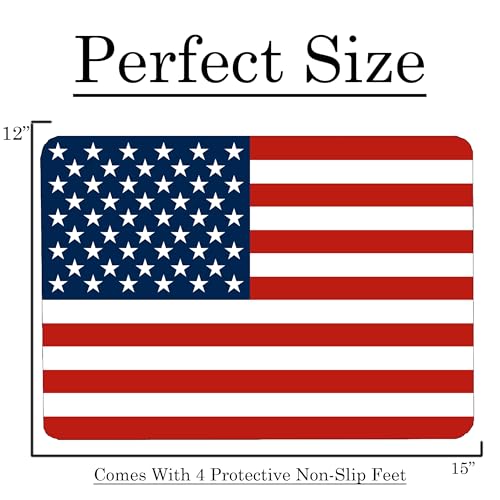 Tabla de Cortar Rectangular de Vidrio Templado USA Flag miniatura 3