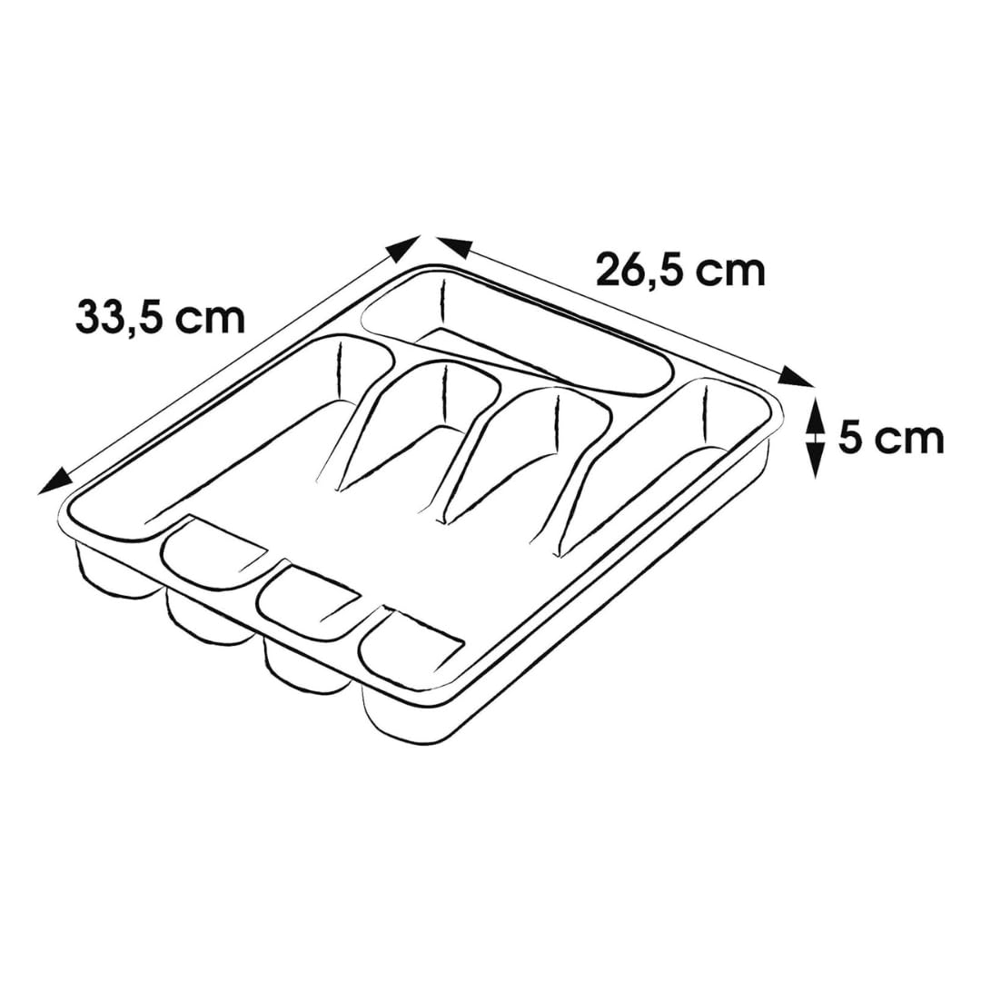 Lifewit Range Couvert Tiroir, Organisateur Couverts Tiroir Cuisine, 19.8x31.5 Cm, Rangement Pour Vaisselle, Bac De Rangement Pour Cuillères/Fourchettes/ Couteaux/Vaisselle, 4 Compartiments, Noir