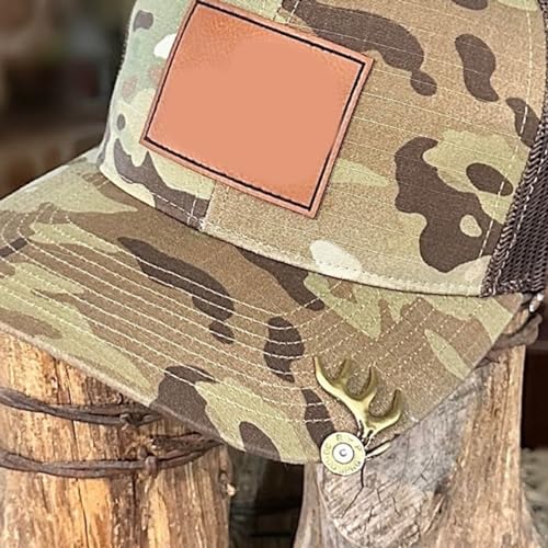 Hat Clip Durable Cap Clip Brass Brim Clips Deer Antler Shaped Hat Clip for Hunting Enthusiasts Multi Functional Hat Accessory, S/M/L, As Shown in the Picture4