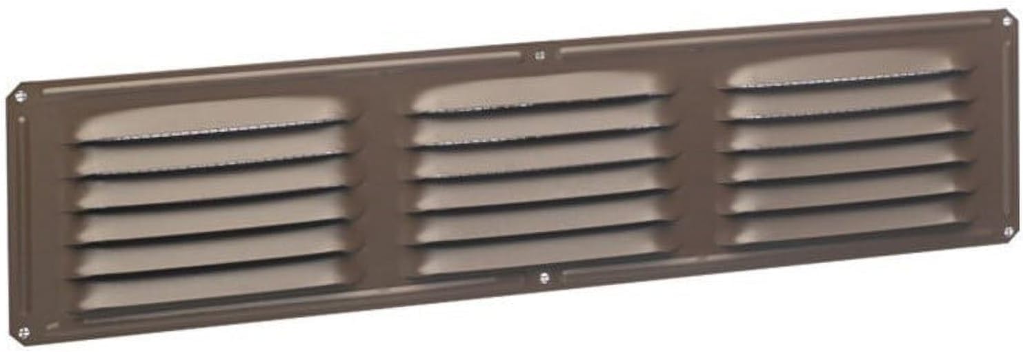 Air Vent 4 in. H x 16 in. L Brown Aluminum Undereave Vent - Total Qty: 24