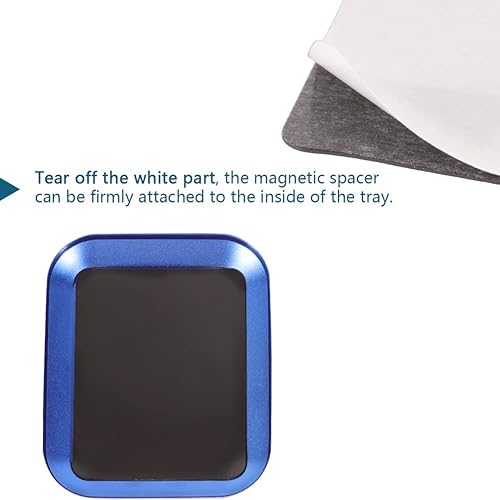 Miniatura 6 de Bandeja de tornillos de aleación con almohadilla magnética, paleta de disco de tornillos, bandeja de tornillo de aluminio para modelo RC y