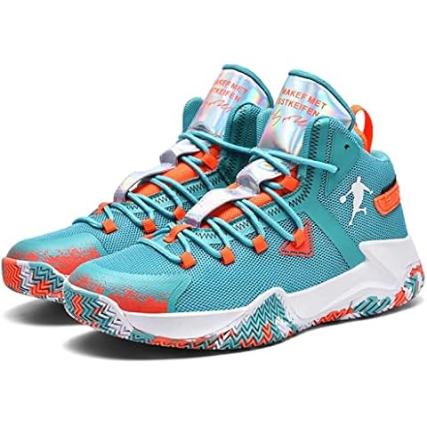 CJYFLOWER Basketball Shoes for Adult Comfort Non Slip Unisex-Adult Basketball Shoe Running Trainers Blue Cover