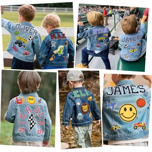 Personalized Kids' Denim Jacket, Unique Custom Name Jacket for Children Ages 1-14, Gift Idea for Birthday, Christmas, Easter2