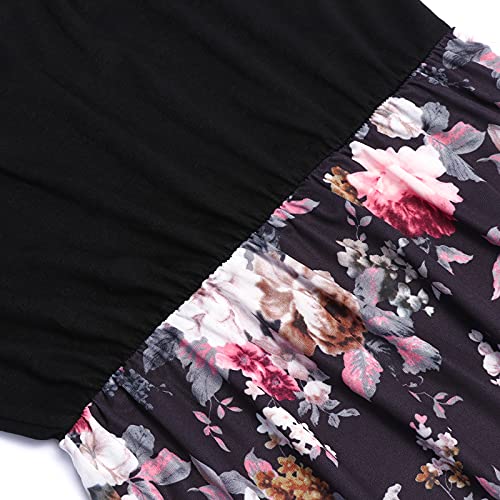 Image of Mommy Jennie Women's Maxi Dresses Short Sleeve Long Casual Summer Sundresses