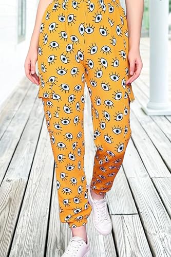 Image of POPWINGS Casual Printed Joggers for Women || Stylish Western Women Joggers for Summer || Pull-On Women Joggers Pants || Women Joggers for Summer