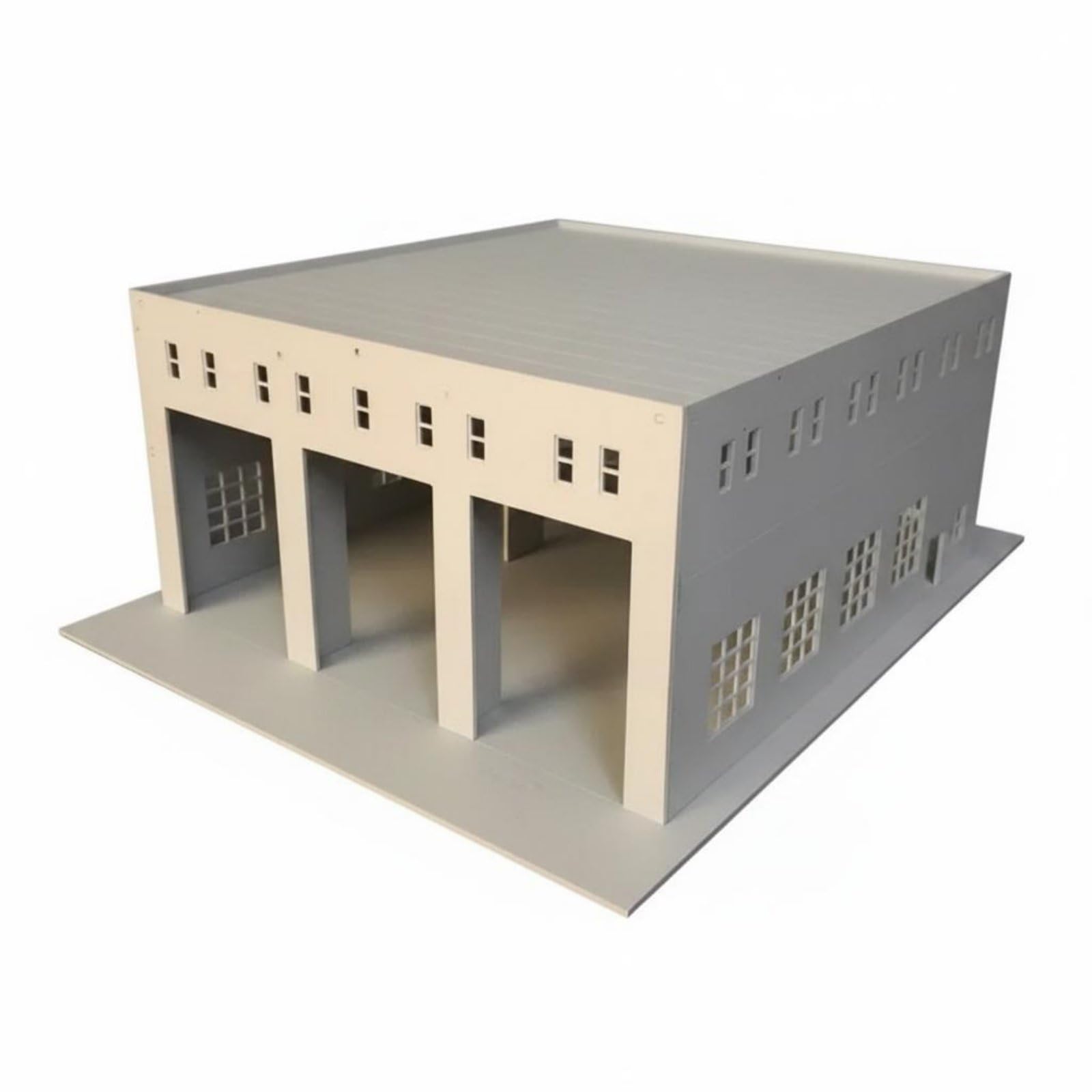 harayaa Bus Repair Garage Model Kit Realistic Depot Workshop Structure Suitable for Collectors Model Building Environment Display