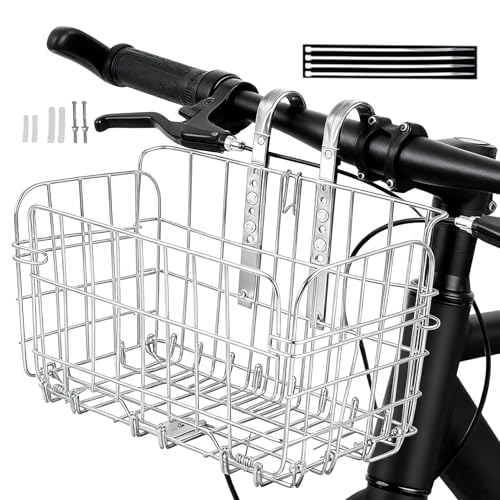 Cesta de bicicleta, cesta de almacenamiento ajustable | Cesta de manillar delantero portador de cesta de bicicleta, para carretera montaña scooter eléctrico equitación equipo de carga exterior para