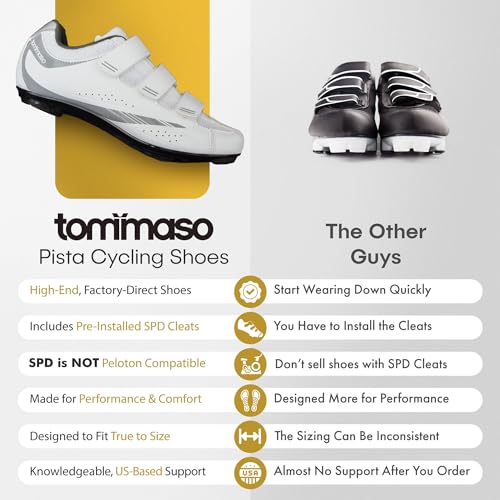 image for Tommaso Pista 100 SPD Spin Shoes for Women Indoor Cycling, Ready-to-Ri
