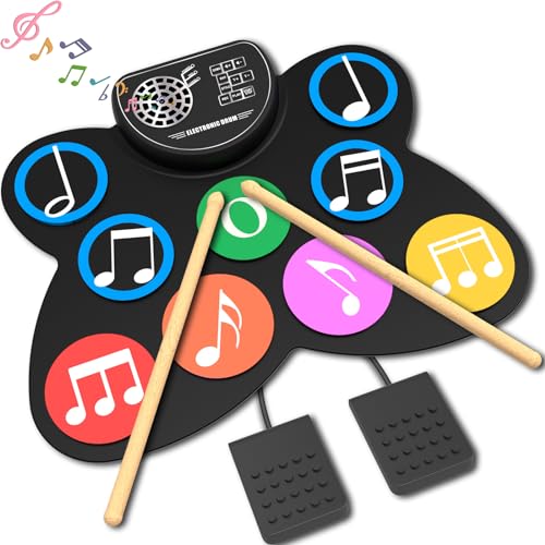 Clordeal Bateria Electronica - Bateria Infantil y Adulto, Ideal para Niños y Principiantes. Con 9...