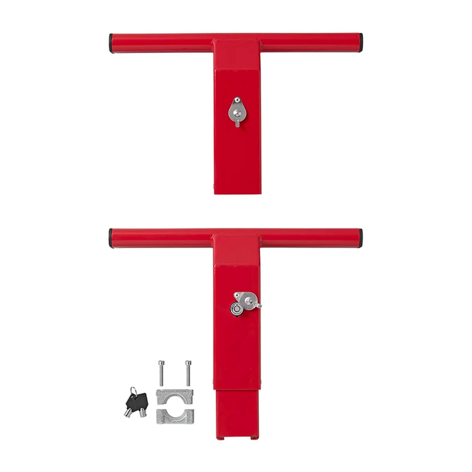 Cadenas D'attelage Pour Remorque/camping-car - Alliage De Zinc, Cheville 35.6 Cm, Antivol Avec 2 Clés - Noir