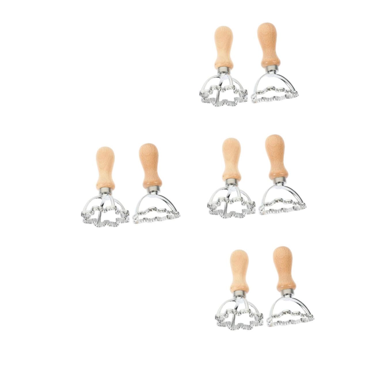 PRETYZOOM 4 Sätze Knödel Haut Prägeform Weihnachten Kreis Maschine Stern Teigschneider Ausstecher Für Knete Küche Ausstecher Raviolischneider Mit Weihnachtsmotiv Rostfreier Stahl 2 Stück * 4