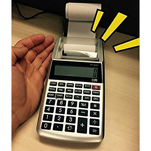 Calculatrice d'impression de bureau JFDBGU 12 chiffres pour comptabilité